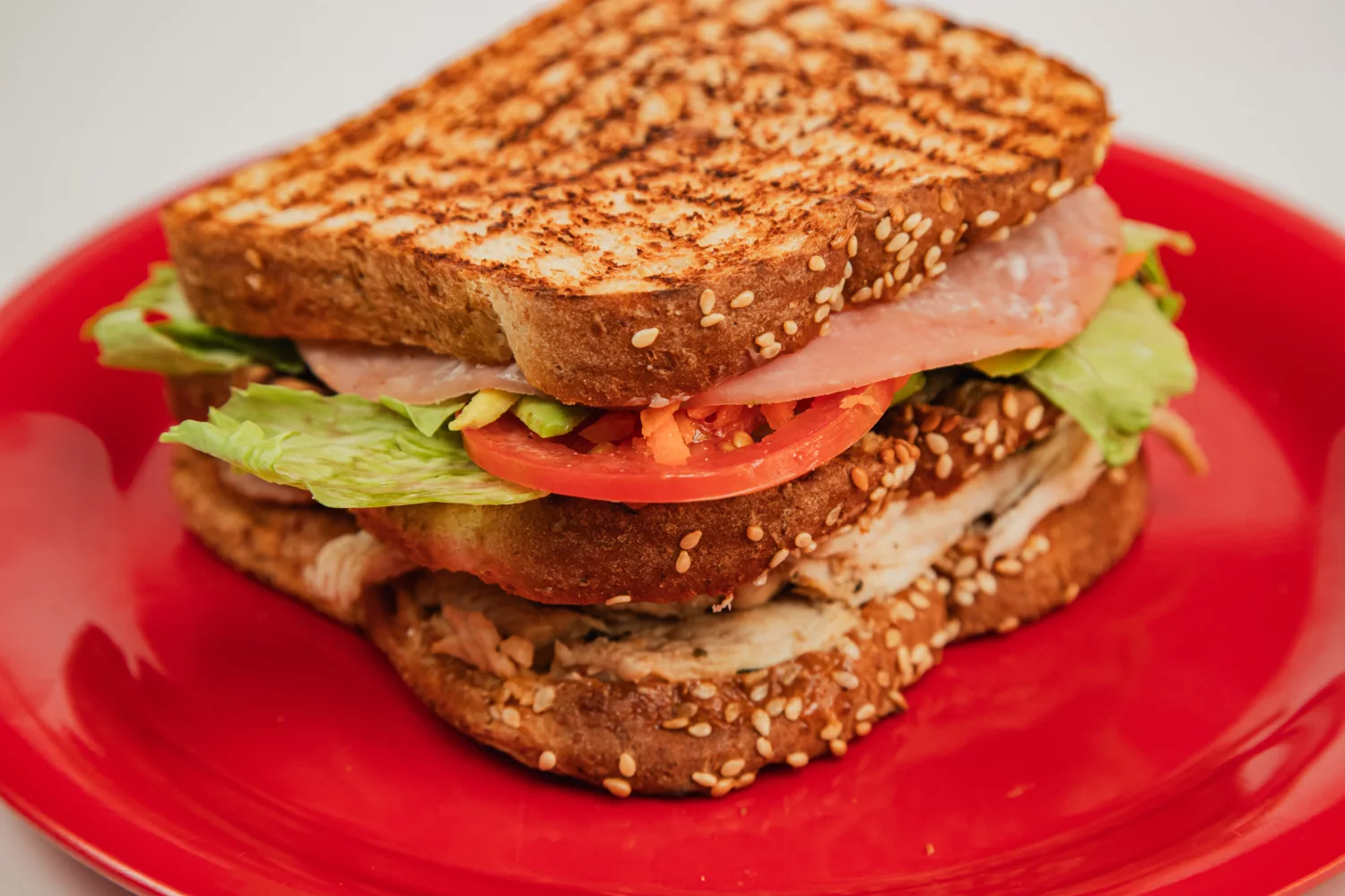 Sándwich Garin con vegetales frescos
